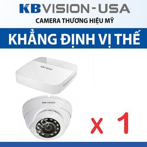 Lắp đặt trọn gói 1 Camera Kbvison 2M KX-2011S4 + Đầu ghi KX-8104H1+Ổ cứng