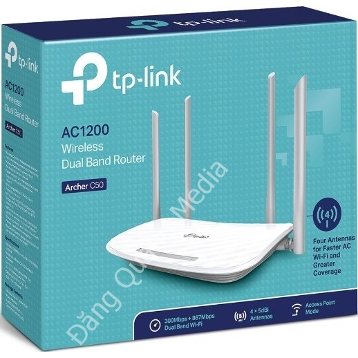 Bộ phát wifi TP-Link Archer C50 Wireless AC1200Mbps