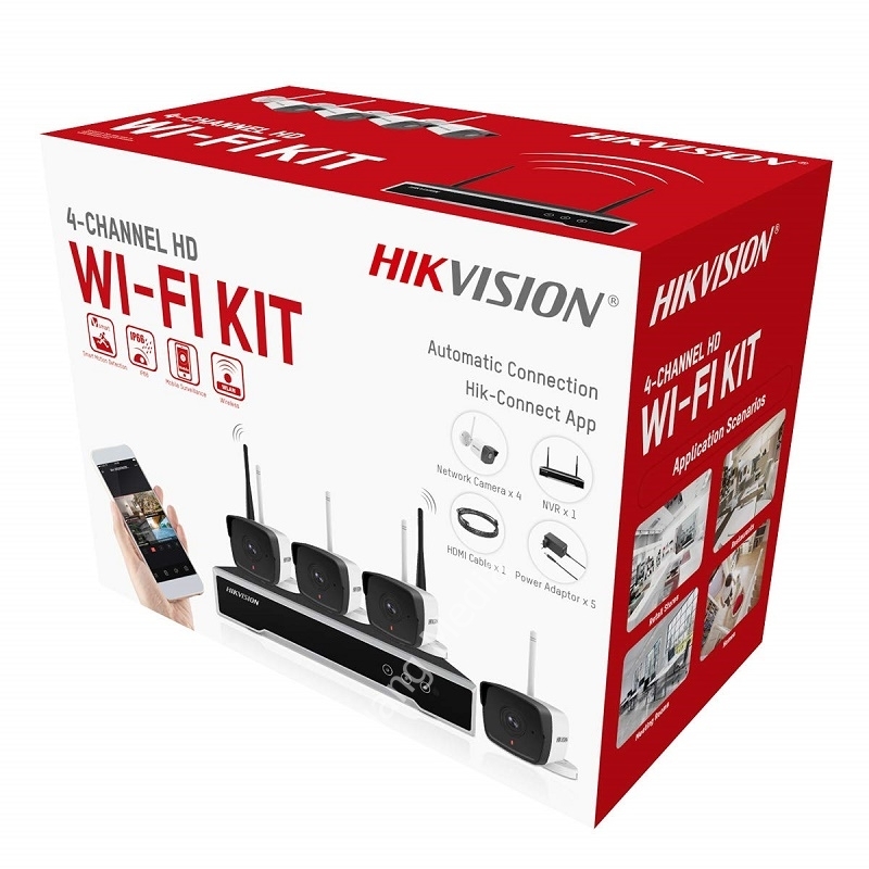 Trọn bộ Kit 4 camera Wifi HIKVISION NK42W0H